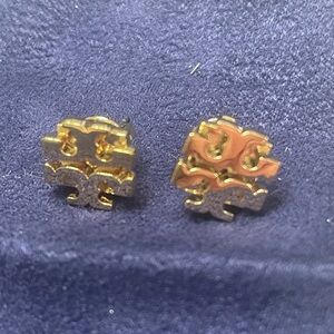 Tory Burch Gold and Silver Earrings